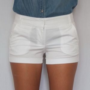 J Crew White Khaki Shorts